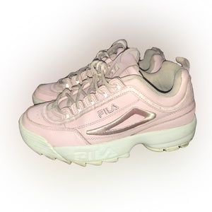 Women’s FILA Pink & White Disruptor B7